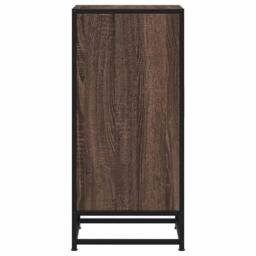 Berkfield Home Sideboard Brown Oak 35.5x35x76 cm Engineered Wood & Metal - thumbnail 6