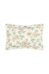V&A 'Peony Blossom' Cotton Duvet Cover Set in Green - Size: Single - thumbnail 3