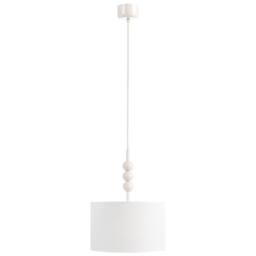Wyld and Coco Pendant Lamp White Iron Drum Shade Mid-Century Modern - thumbnail 4