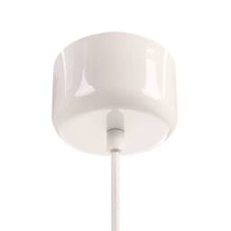 Wyld and Coco Pendant Lamp White Iron Drum Shade Mid-Century Modern - thumbnail 6