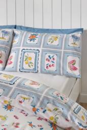 Catherine Lansfield 'Riviera Tiles' Reversible Duvet Cover Set - Size: Single - thumbnail 3