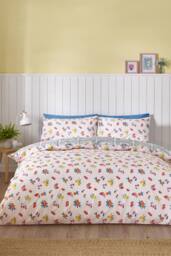 Catherine Lansfield 'Riviera Tiles' Reversible Duvet Cover Set - Size: Single - thumbnail 2