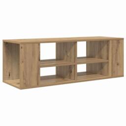 Berkfield Home TV Cabinet Artisan oak 102 x 35 x 35 cm Engineered wood in Brown - thumbnail 1