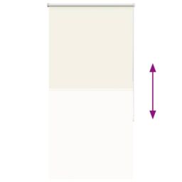 Berkfield Home Roller Blind Blackout Off-White 65x130 cm Fabric Width 60.7 cm Polyester in White - thumbnail 5