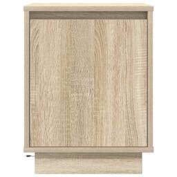 Berkfield Home Bedside Cabinets with LED Lights¬†2 pcs Sonoma Oak 38x34x50 cm in Light Oak - Size: 38 x 34 x 50 cm - thumbnail 8