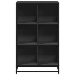 Berkfield Home Modern Book Cabinet Black 65.5x33x107.5 cm Engineered Wood - thumbnail 4