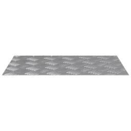 Berkfield Home Aluminum Checker Plates 2 pcs Anti-Slip 60x40 cm in Silver - Size: Medium - thumbnail 4