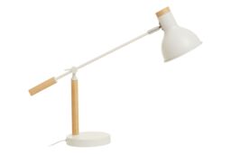 Orsina Matte Table Lamp, Easy to Assemble Bedside Table Light, Lamp for Table Living Room in White - thumbnail 4