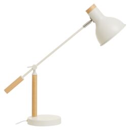 Orsina Matte Table Lamp, Easy to Assemble Bedside Table Light, Lamp for Table Living Room in White - thumbnail 3