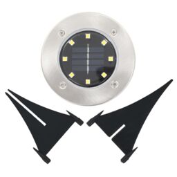 Berkfield Home Solar Ground Lights 8 pcs LED Lights Warm White - thumbnail 6