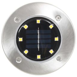 Berkfield Home Solar Ground Lights 8 pcs LED Lights Warm White - thumbnail 3