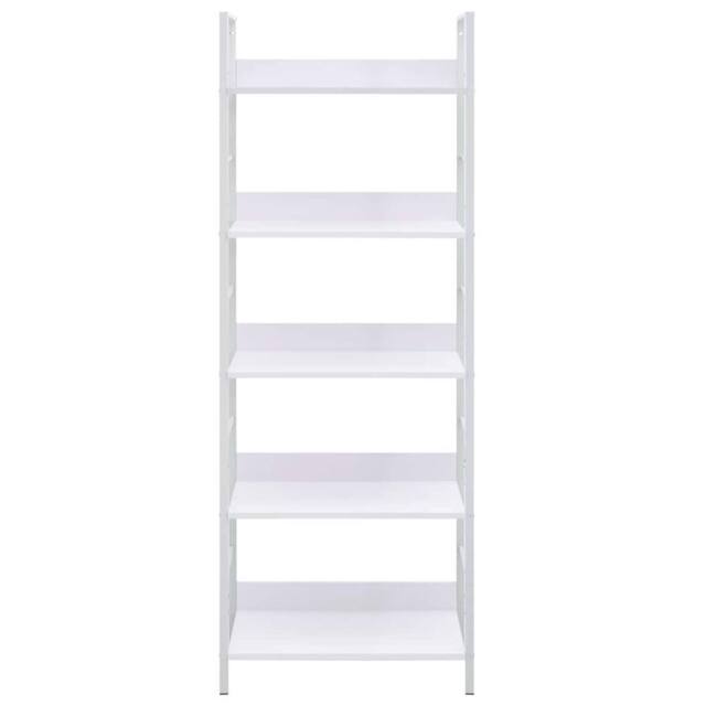 Berkfield Home Decorative 5-Layer Book Shelf White 60x27.6x158.5 cm Engineered Wood - image 1