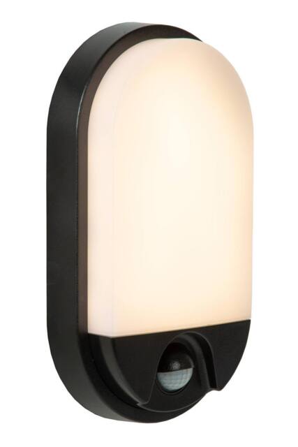 Netlighting Lucide HUPS IR PIR Wall light Outdoor LED 1x10W 3000K IP54 Black - image 1