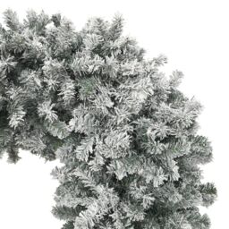 Berkfield Home Christmas Tree Arch with Flocked Snow 270 cm in White - thumbnail 4