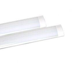 ENER-J 36W Prismatic LED Tube Batten complete fitting 1.2m, 3000 lumens, 6500K (pack of 2 units) in White - Size: 25 cm diameter x 19 cm high - thumbnail 2