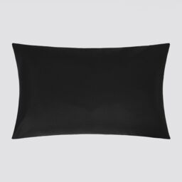 OHS 2 Pack Soft Microfibre Wrinkle Resistant Housewife Pillowcases in Black - Size: Standard Pillow Case - thumbnail 2