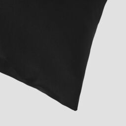 OHS 2 Pack Soft Microfibre Wrinkle Resistant Housewife Pillowcases in Black - Size: Standard Pillow Case - thumbnail 3