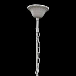 Berkfield Home Classic Chandelier 5 Bulbs Transparent in White - thumbnail 8