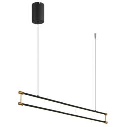 Netlighting Kayson 84cm Pendant Ceiling Light Matt Black LED 3000K - thumbnail 1