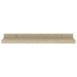 Berkfield Home Wall Shelves 4 pcs Sonoma Oak 40x9x3 cm in Light Tan - Size: 40 x 9 x 3 cm - thumbnail 6