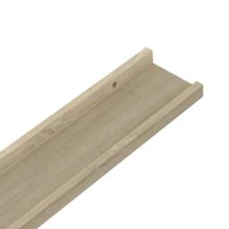 Berkfield Home Wall Shelves 4 pcs Sonoma Oak 40x9x3 cm in Light Tan - Size: 40 x 9 x 3 cm - thumbnail 7