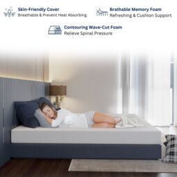 MN Furniture Multi-Layer High Density Hard Foam Mattress Single W90cm x L190cm x H15cm in White - thumbnail 4