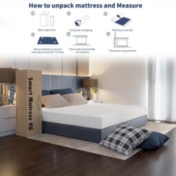 MN Furniture Multi-Layer High Density Hard Foam Mattress Single W90cm x L190cm x H15cm in White