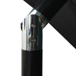 Berkfield Home 3-Tier Parasol with Aluminium Pole Black 2.5x2.5 m - thumbnail 6