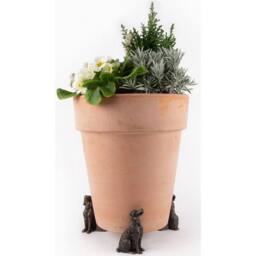 Jardinopia Springer Spaniel Plant Pot Feet - Set of 3 in Bronze - thumbnail 4