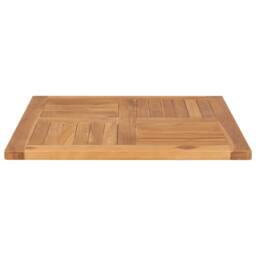 Berkfield Home Table Top Solid Teak Wood 70x70x2.5 cm in Brown