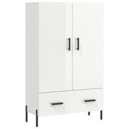 Berkfield Home Highboard High Gloss White 69.5x31x115 cm Engineered Wood - thumbnail 1