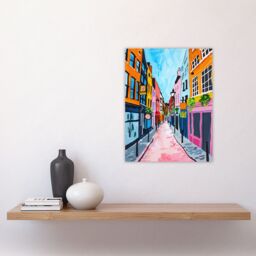 "Artery8 Carnaby Street London Vibrant Colourful Painting Wall Art Print - Size: W12"" x H16""" - thumbnail 4