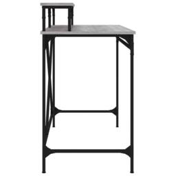 Berkfield Home Desk Grey Sonoma 100x50x90 cm Engineered Wood & Iron - Size: 100 x 50 x 90 cm - thumbnail 6