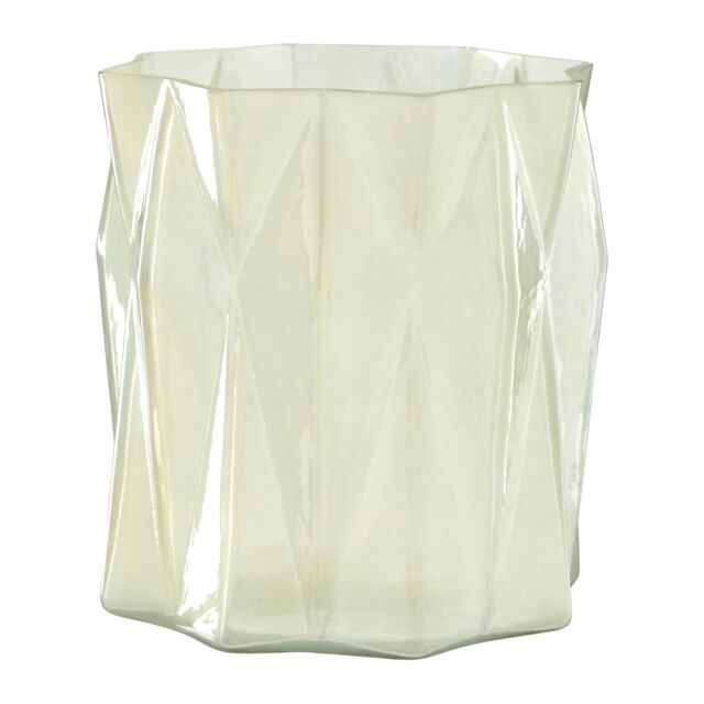Orsina Rambia Small Irridescent Glass Candle Holder in Silver - image 1