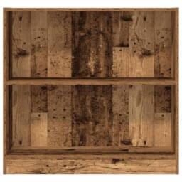 Berkfield Home Decorative Bookcase Old Wood 80x24x76 cm Engineered Wood in Brown - Size: 80 x 24 x 76 cm - thumbnail 5