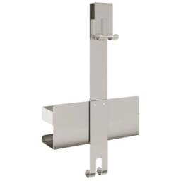 Berkfield Home Hanging Shower Caddy Brushed 304 Stainless Steel in Silver - thumbnail 6