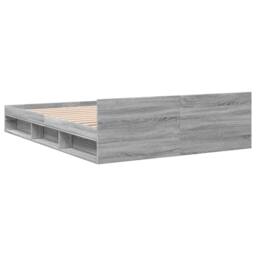 Berkfield Home Bed Frame with Drawers without Mattress Grey Sonoma 140x190 cm - thumbnail 6