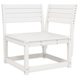Berkfield Home Garden Sofa Corner White 73x73x78 cm Solid Wood Pine - Size: 73 x 73 x 78 cm - thumbnail 2
