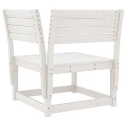 Berkfield Home Garden Sofa Corner White 73x73x78 cm Solid Wood Pine - Size: 73 x 73 x 78 cm - thumbnail 6