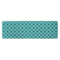 Benjamin Tate Design Green Cool Boho Chic Summer Runner Rug in Natural - Size: 67 cm x 230 cm - thumbnail 1