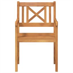 Berkfield Home Garden Chairs 8 pcs 56x55.5x90 cm Solid Wood Acacia in Brown - thumbnail 5