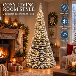 Shatchi 4FT Pre-Lit Green Pop Up Artificial Christmas Tree with Warm White LEDs & Metal Stand - thumbnail 7
