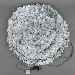 Shatchi Christmas Prelit Holly Snow White Flock Pop up Tree Xmas Home Indoor LED Warm Lights Decorations - Size: 4ft - thumbnail 3