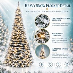Shatchi 4FT Pre-Lit Green Pop Up Artificial Christmas Tree with Warm White LEDs & Metal Stand - thumbnail 5