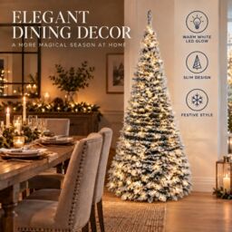 Shatchi 4FT Pre-Lit Green Pop Up Artificial Christmas Tree with Warm White LEDs & Metal Stand - thumbnail 8