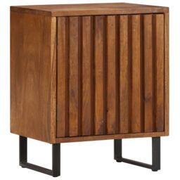 Berkfield Home Bedside Cabinet 40x30x50 cm Solid Mango Wood in Brown - Size: 40 x 30 x 50 cm - thumbnail 1