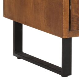 Berkfield Home Bedside Cabinet 40x30x50 cm Solid Mango Wood in Brown - Size: 40 x 30 x 50 cm - thumbnail 5