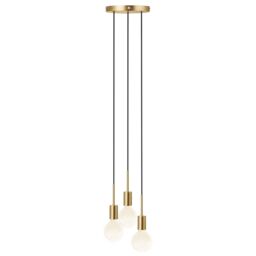 Nordlux Paco Pendant Light Brass Metal Dining Room E27 Mains in Gold - thumbnail 3