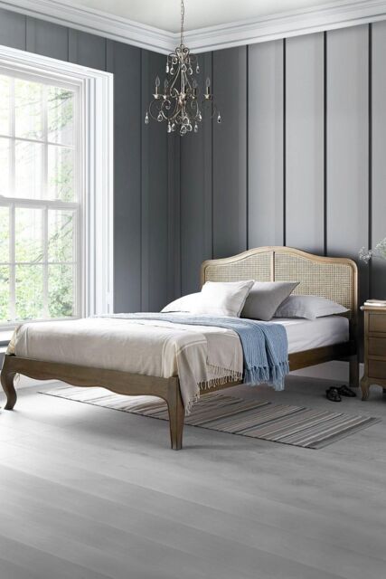 Time4sleep Loire Rattan Low Foot End - Bed Frame in Light Oak - Size: Super King - image 1