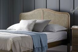 Time4sleep Loire Rattan Low Foot End - Bed Frame in Light Oak - Size: Super King - thumbnail 4